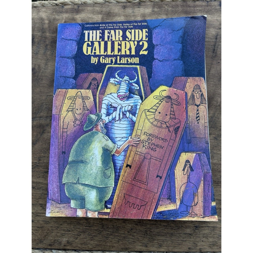 Gary Larson The Far Side 3 Book Lot Gallery 1 2 PreHistory Stephen King